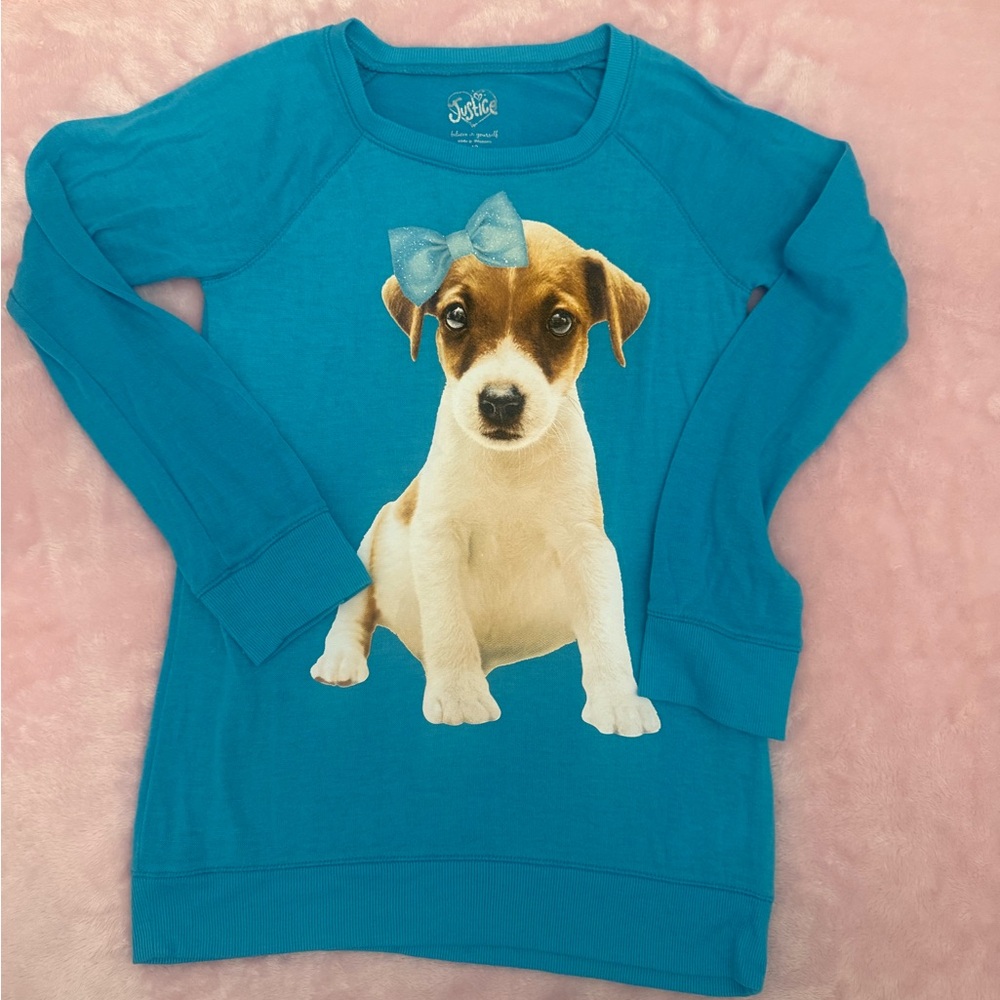 Justice Girls Blue Sweater